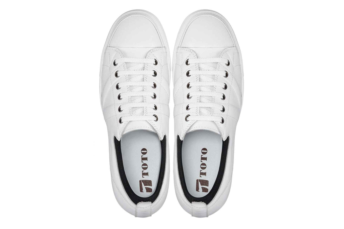 TOTO - D8171 - 2.4 Inches Taller (White/Black) Tallmenshoes.com