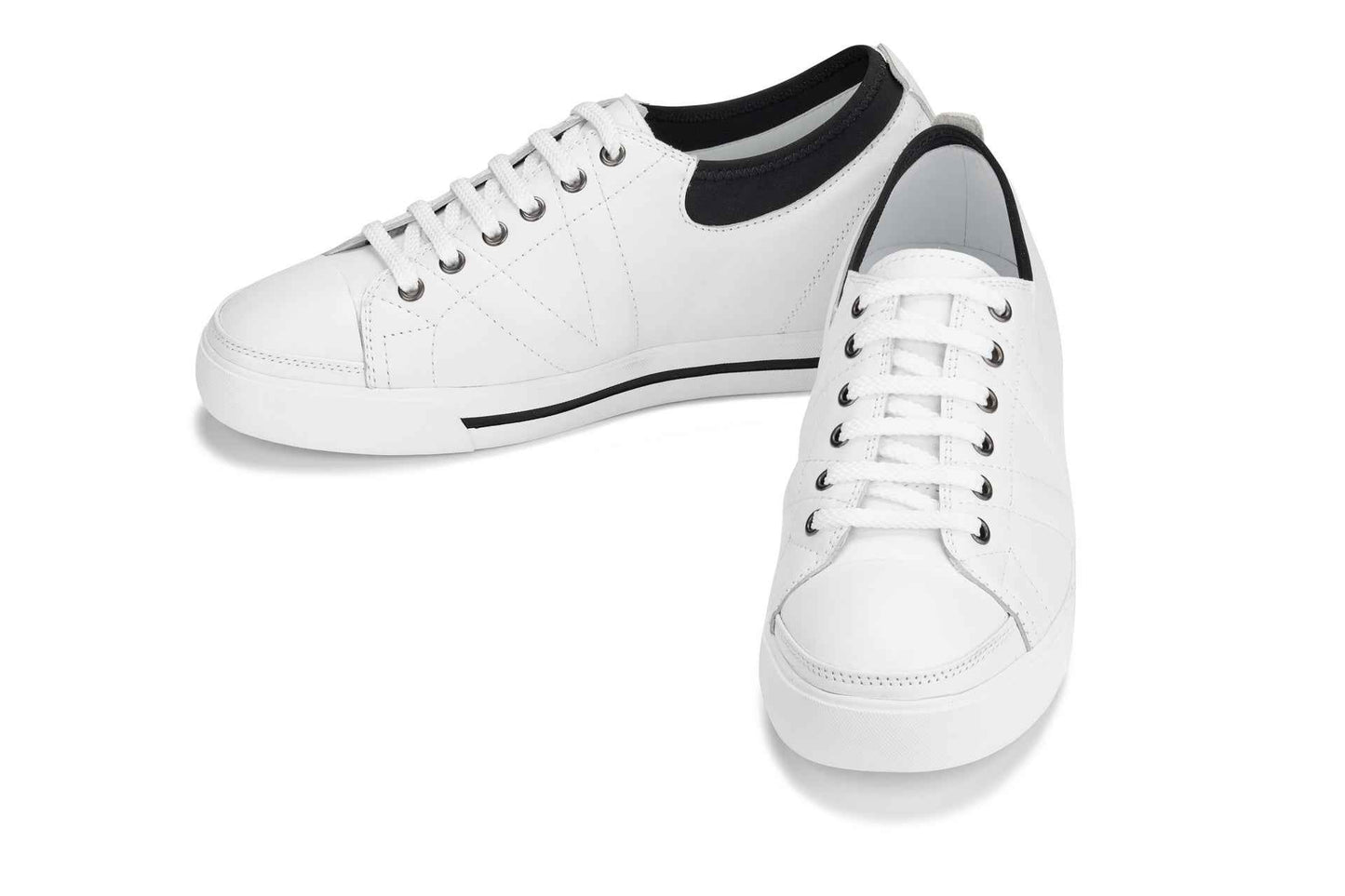 TOTO - D8171 - 2.4 Inches Taller (White/Black) Tallmenshoes.com