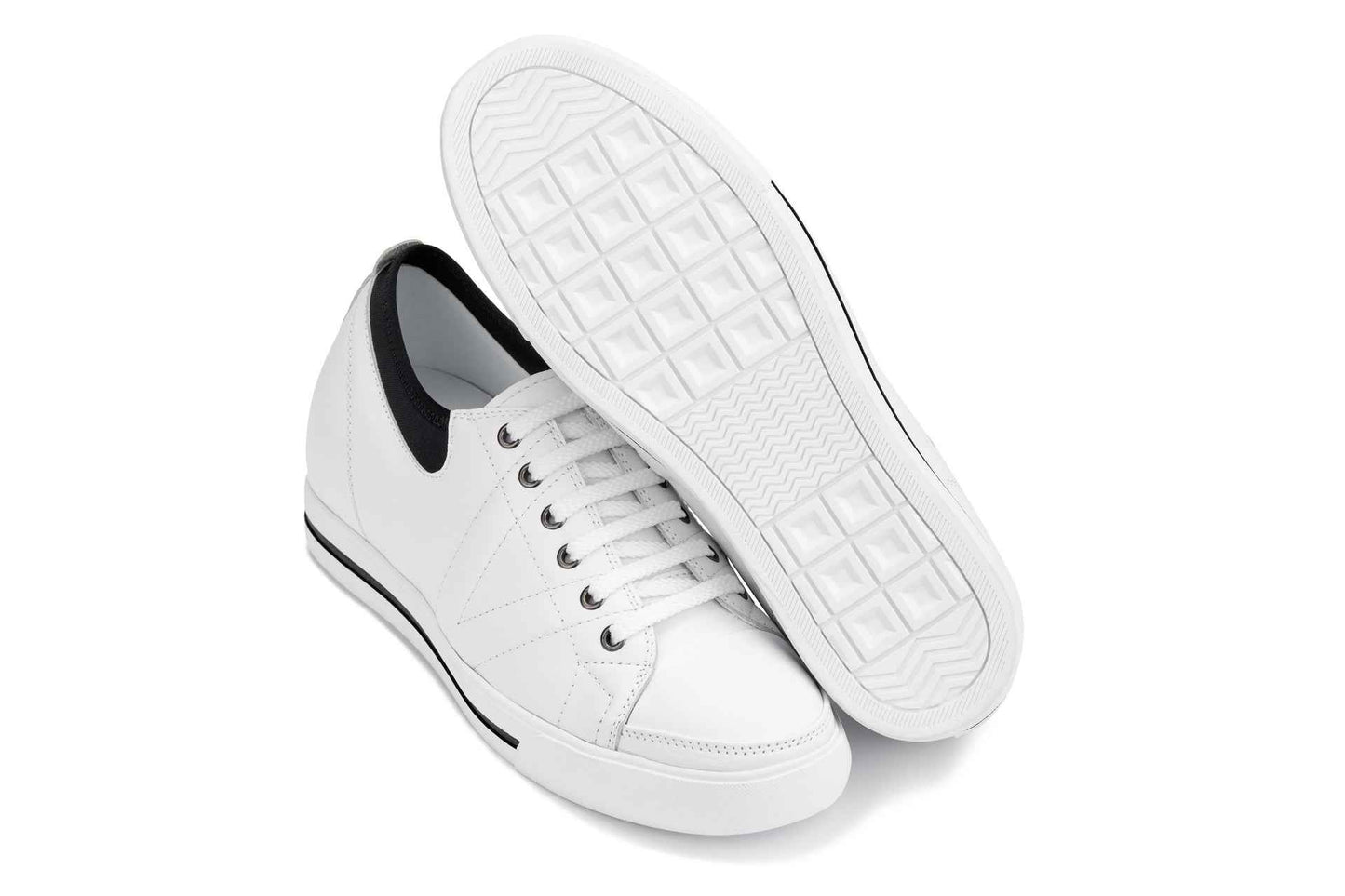 TOTO - D8171 - 2.4 Inches Taller (White/Black) Tallmenshoes.com