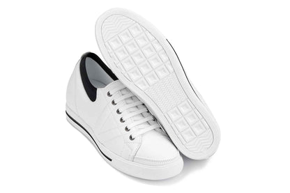 TOTO - D8171 - 2.4 Inches Taller (White/Black) Tallmenshoes.com