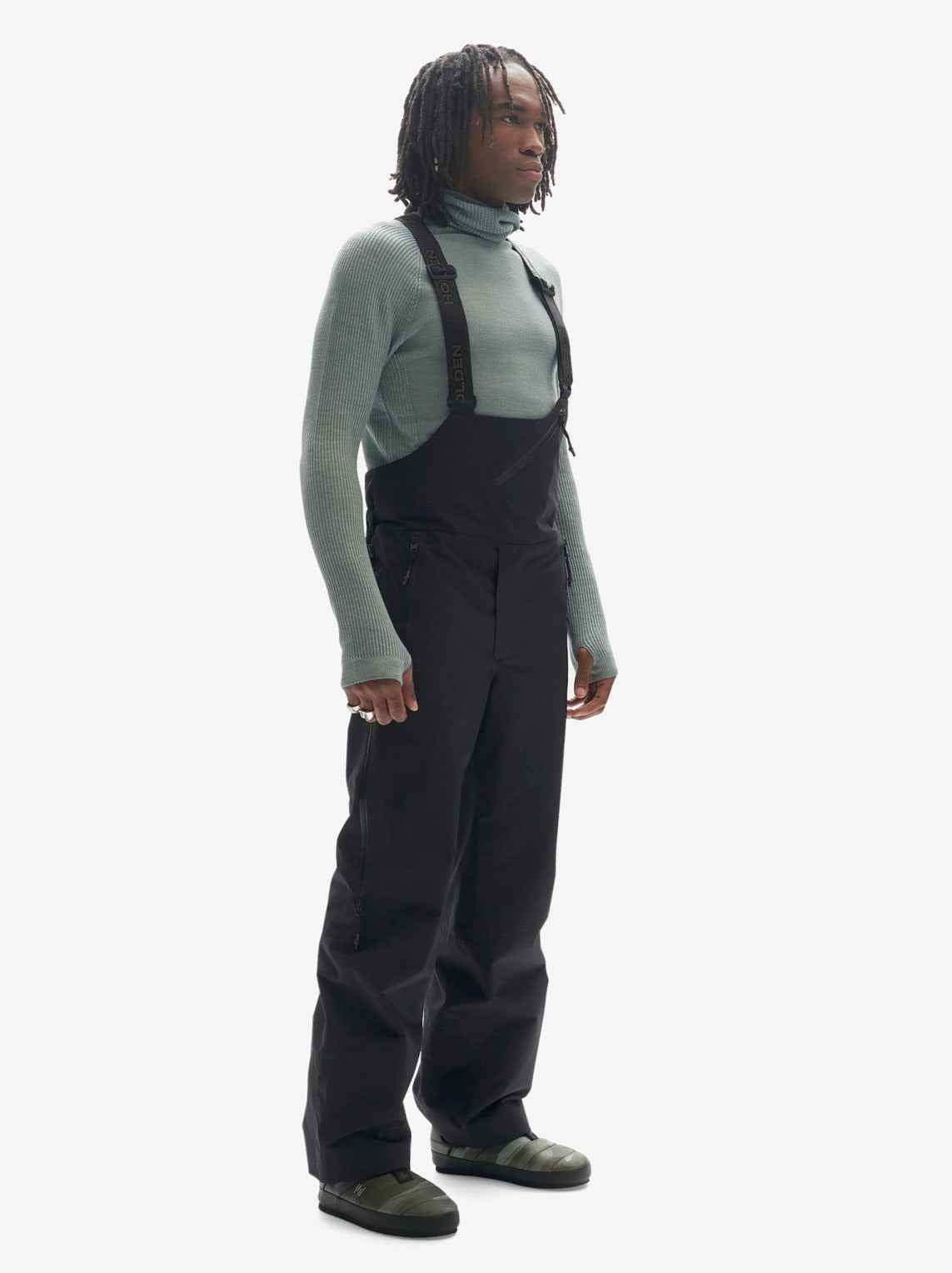 2 Layers Powder Bib - Black