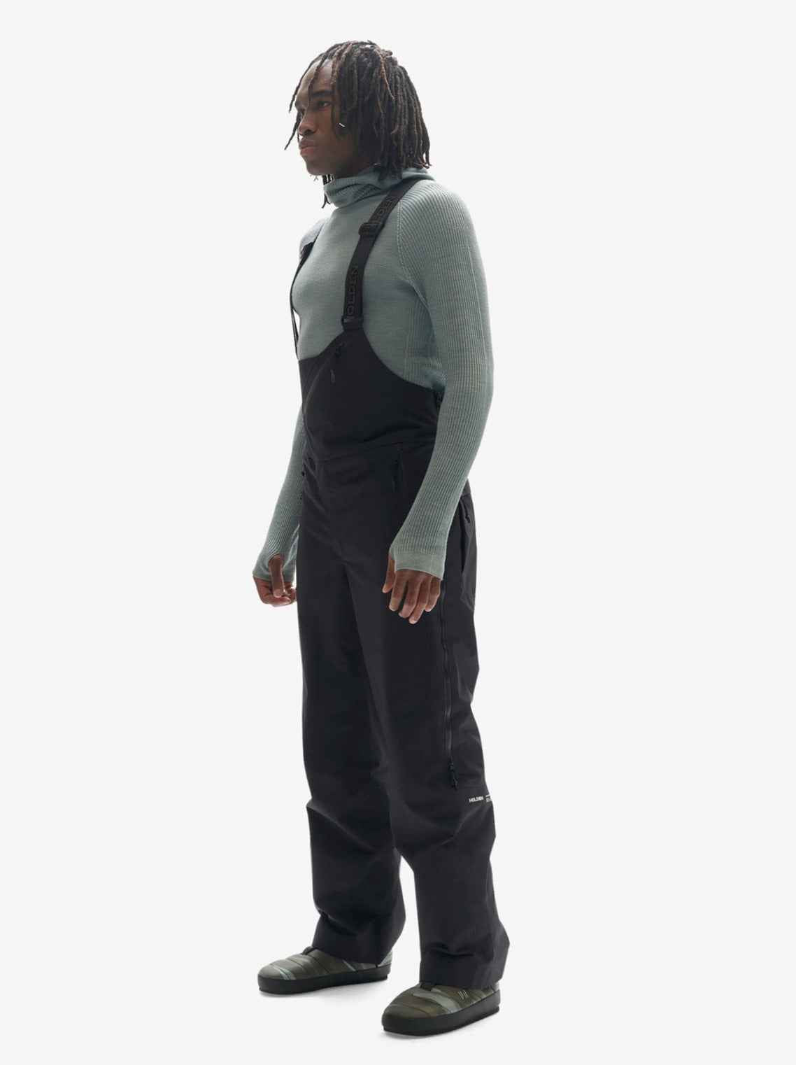 2 Layers Powder Bib - Black