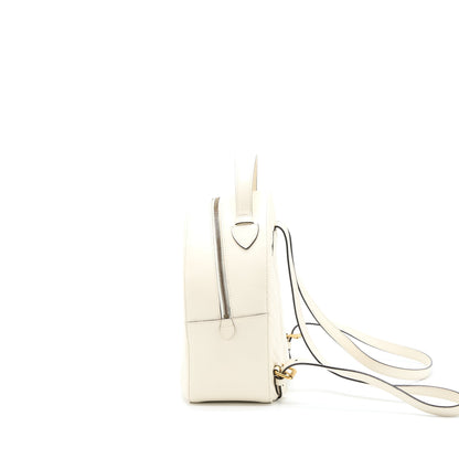 Gucci GG Marmont Backpack Calfskin White GHW TheLavvish Mart