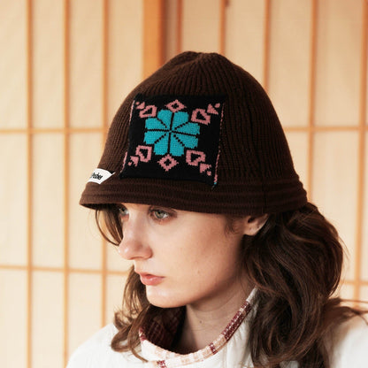Floral Patch Beanie - Wolvess