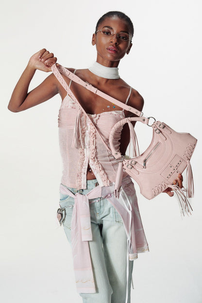 Embroidered Bohemian Fringe Bag - Wolvess