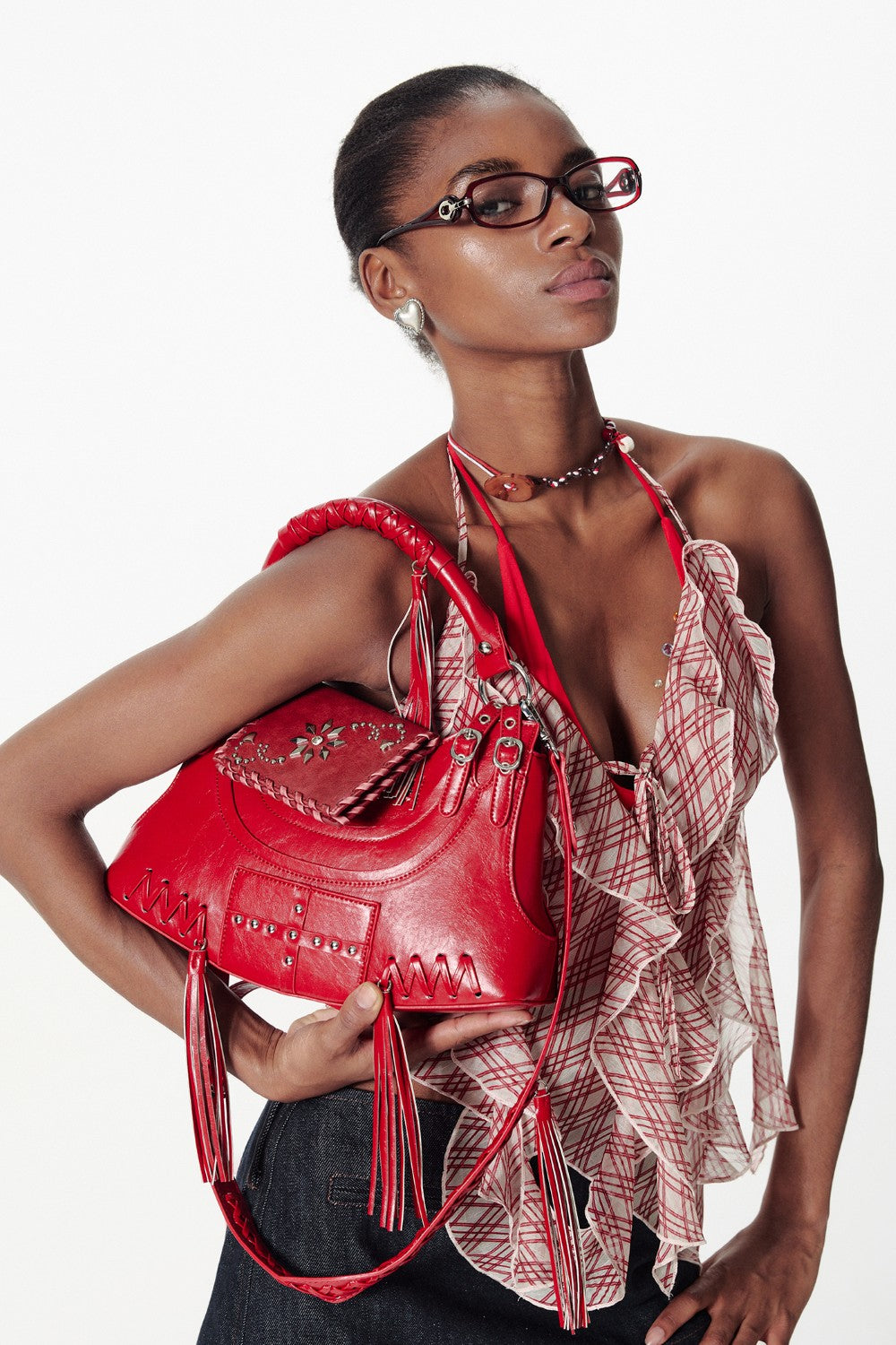 Embroidered Bohemian Fringe Bag - Wolvess