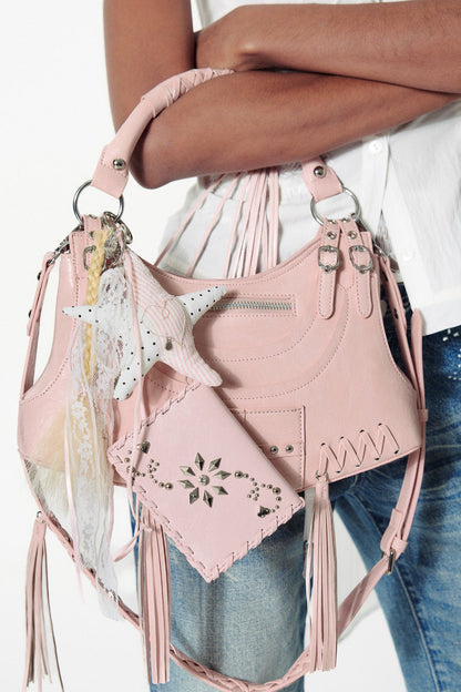 Embroidered Bohemian Fringe Bag - Wolvess