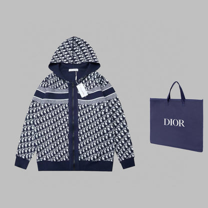 Christian Dior Navy Reversible Hoodie - Wolvess