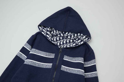 Christian Dior Navy Reversible Hoodie - Wolvess