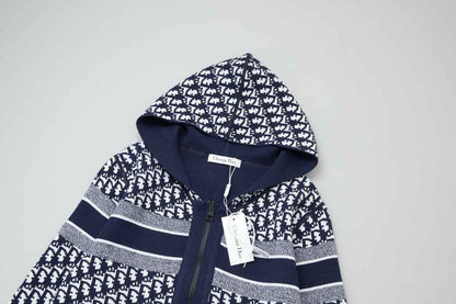 Christian Dior Navy Reversible Hoodie - Wolvess