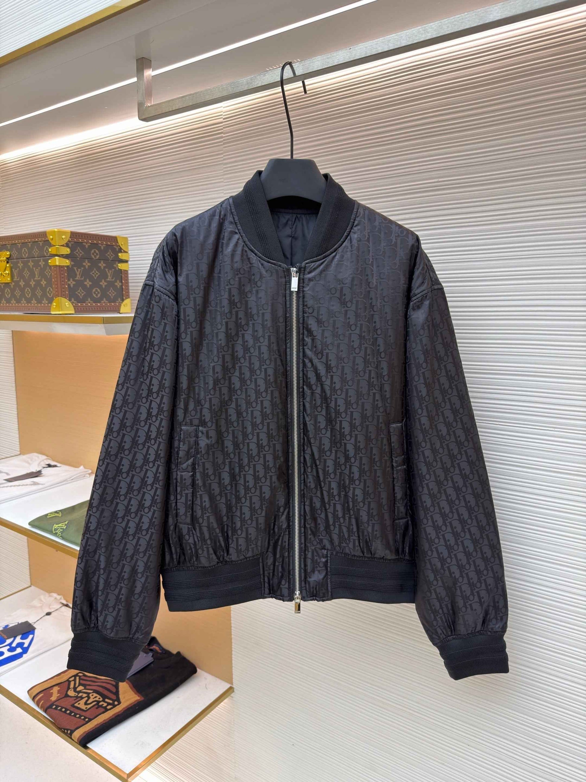 Dior Oblique Black Bomber Jacket