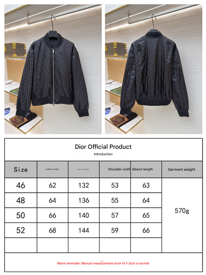 Dior Oblique Black Bomber Jacket