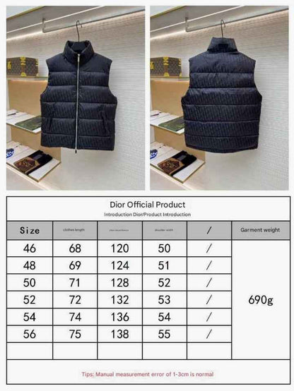 Dior Oblique Black Technical Jacquard Down Vest