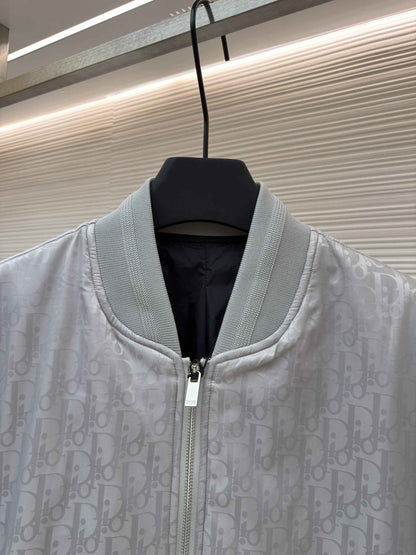 Dior Oblique Silver Bomber Jacket