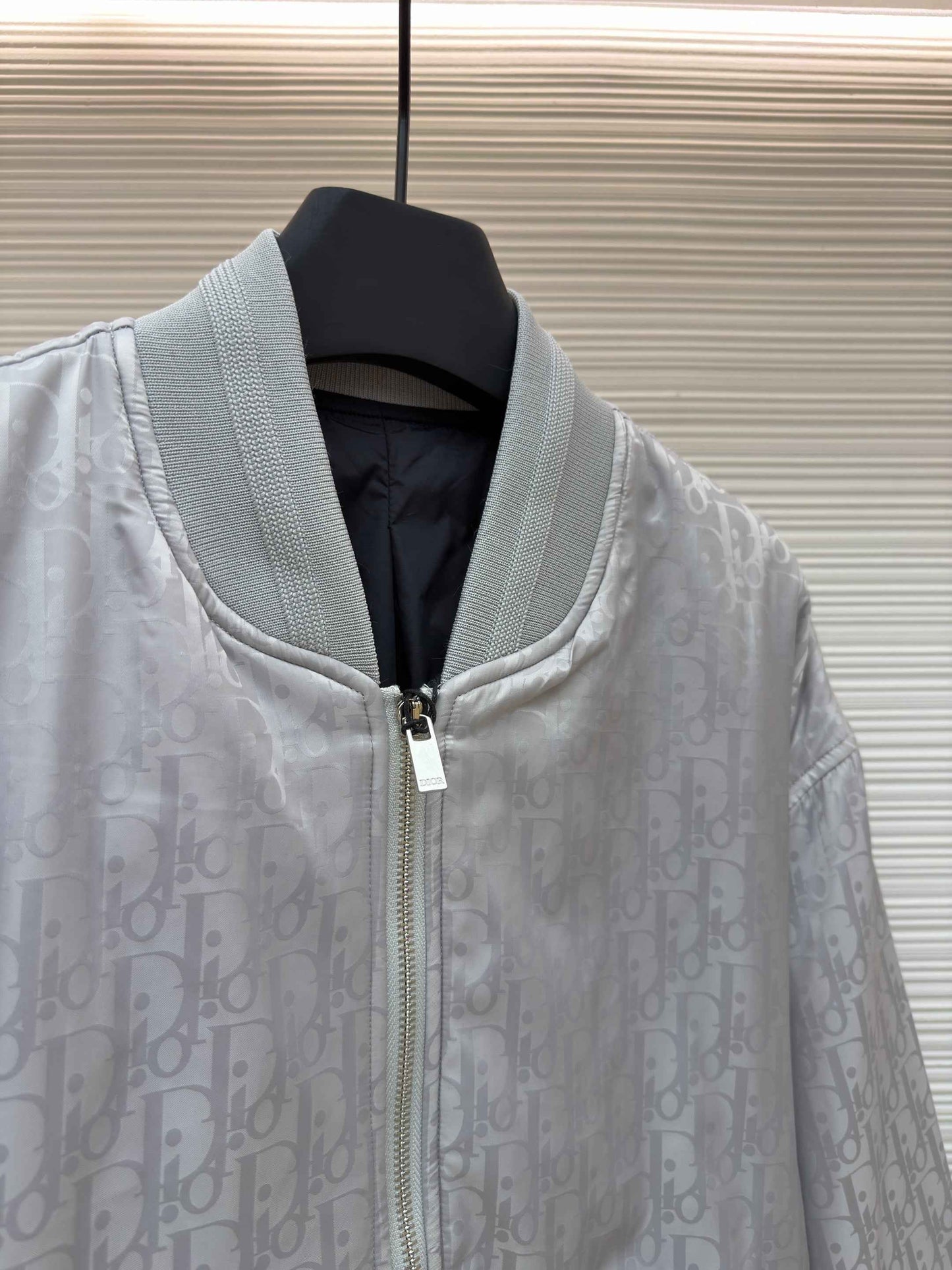 Dior Oblique Silver Bomber Jacket