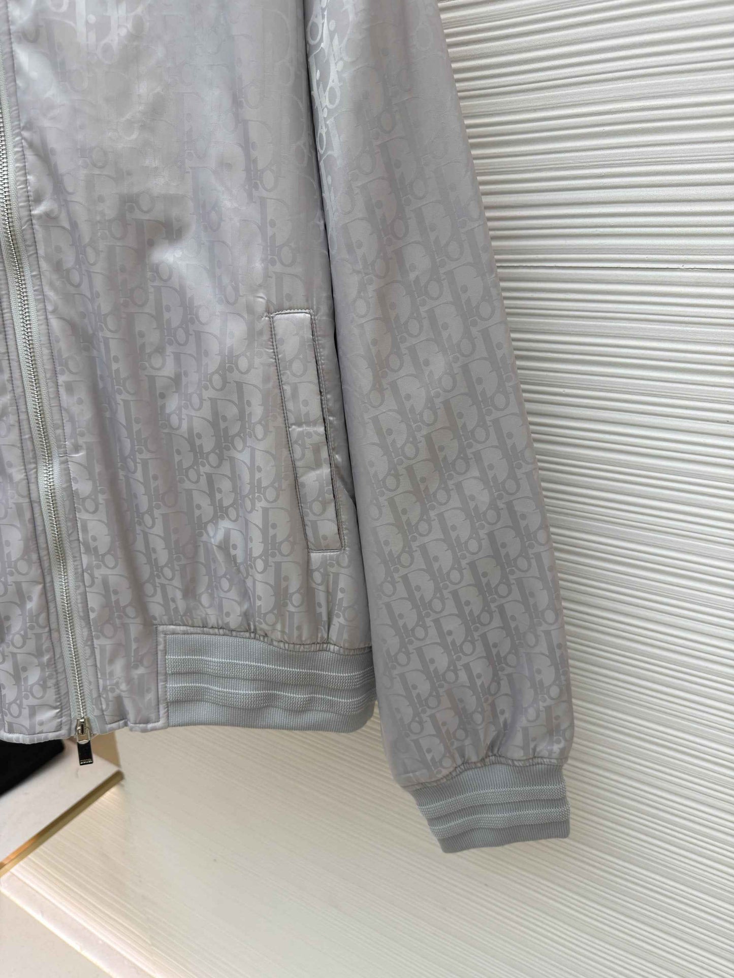 Dior Oblique Silver Bomber Jacket