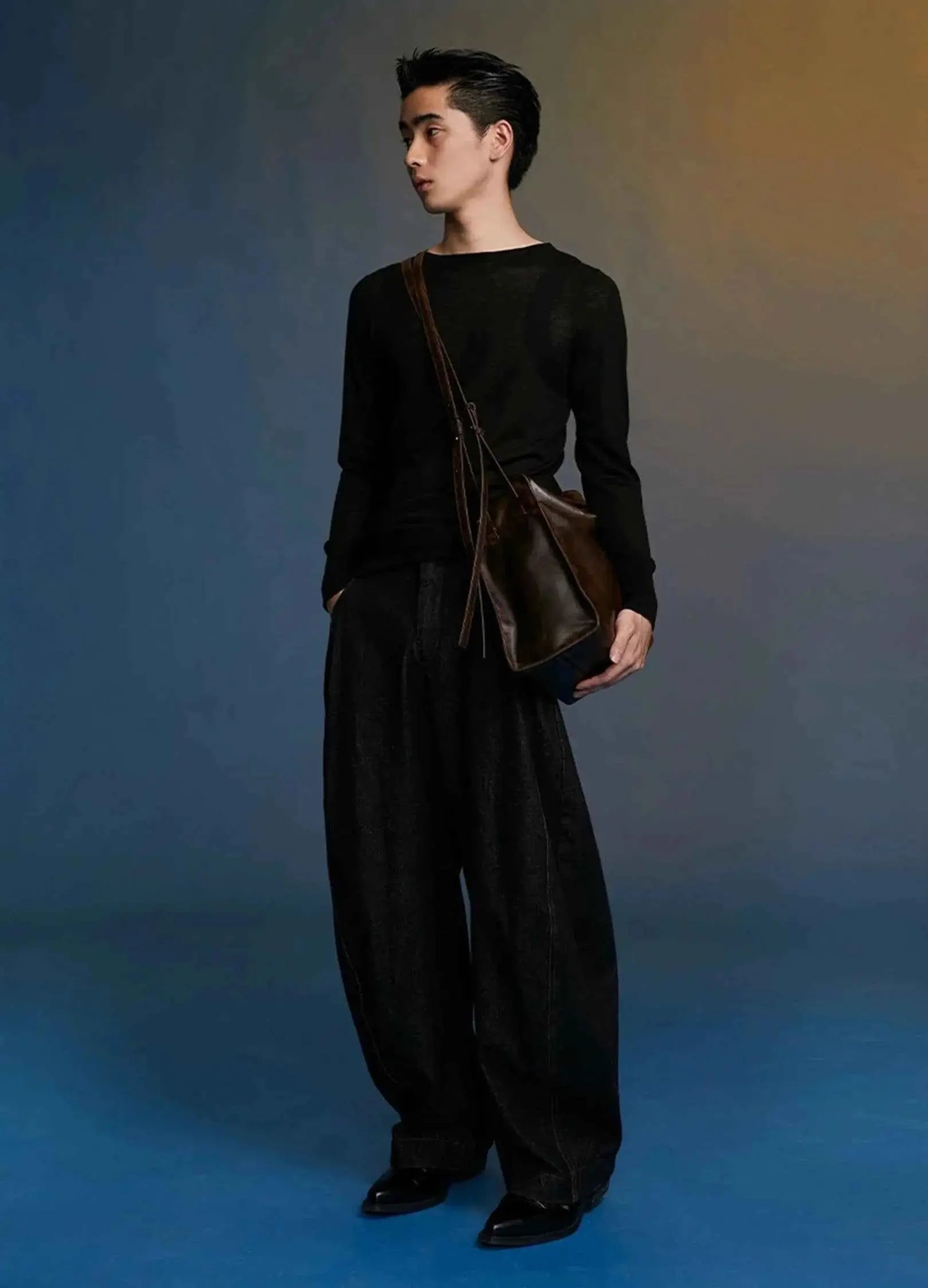 Stylish Unisex Double Strap Shoulder Bag