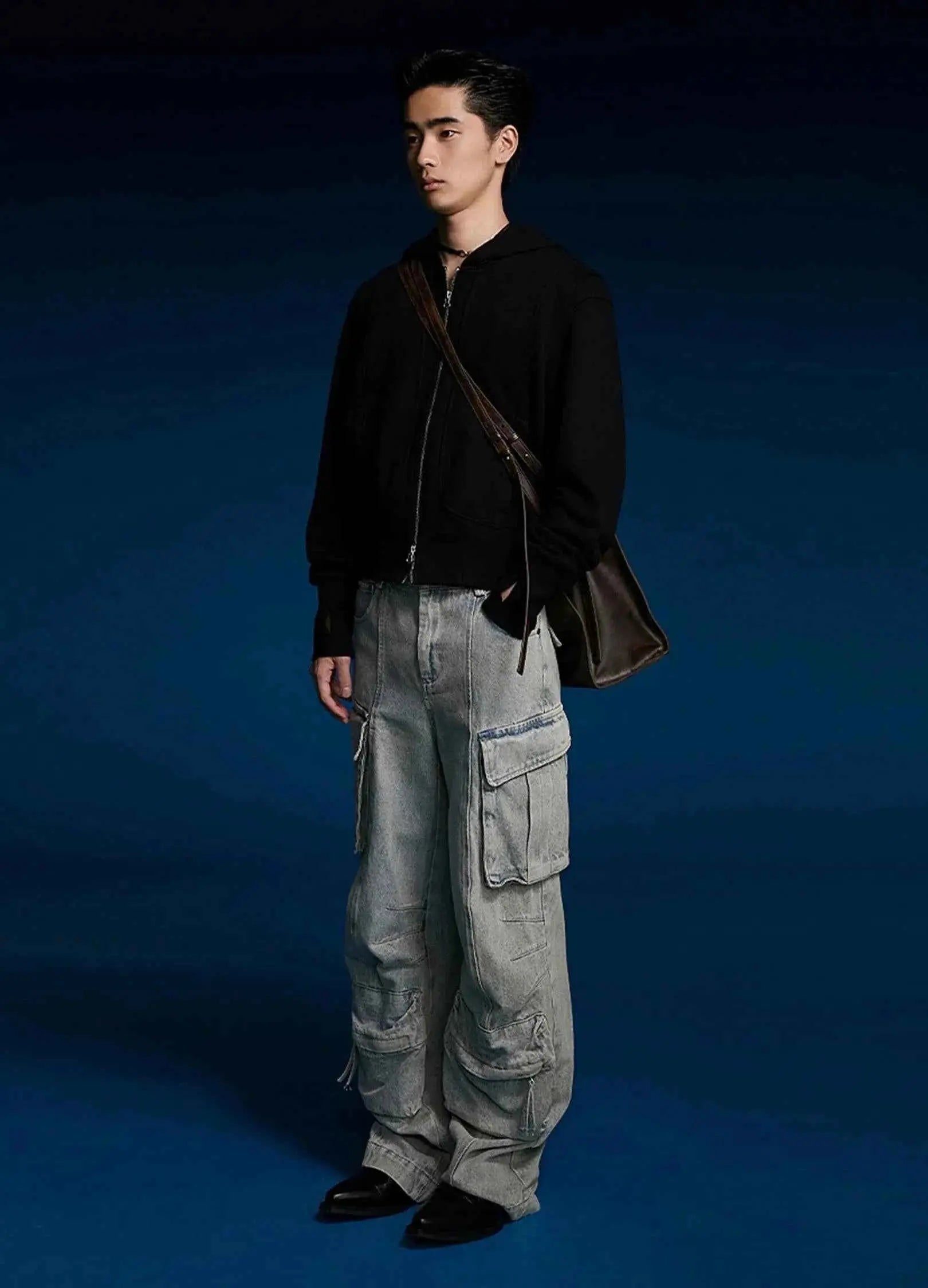 Stylish Unisex Double Strap Shoulder Bag