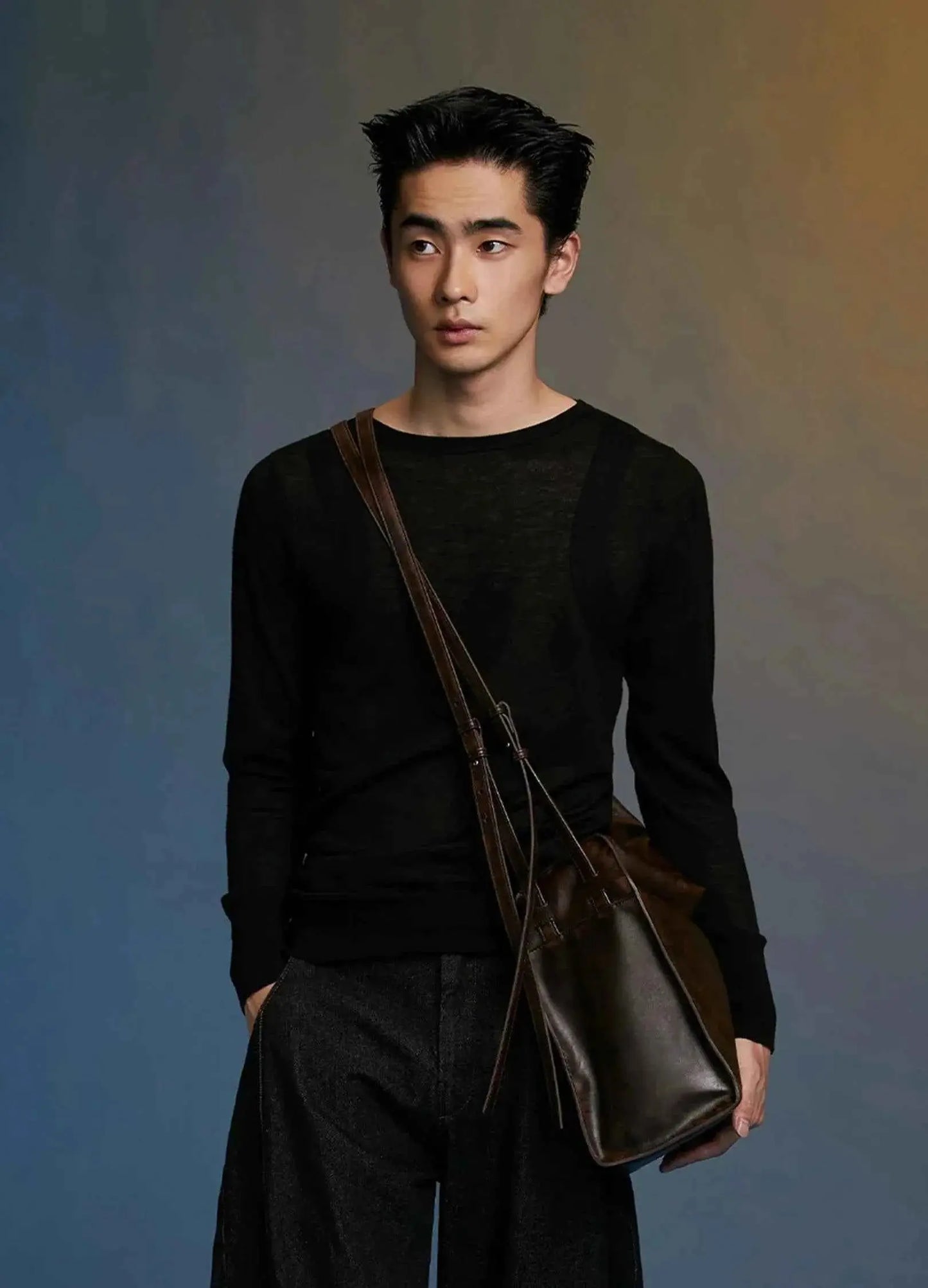 Stylish Unisex Double Strap Shoulder Bag