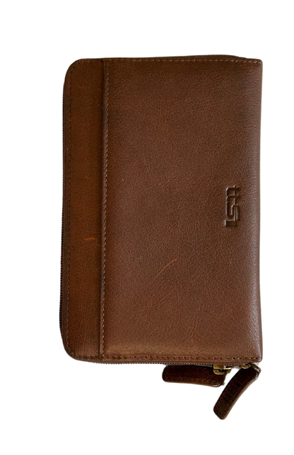 Cambridge Leather Double Zipper Wallet, Mens Wallet MiamiLeathers.com