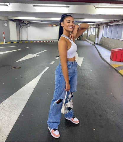 Custom Air Jordan 1 Mid Digital Pink Quartz High Q