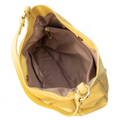 Sophia Soft Full-Grain Leather Hobo MiamiLeathers.com