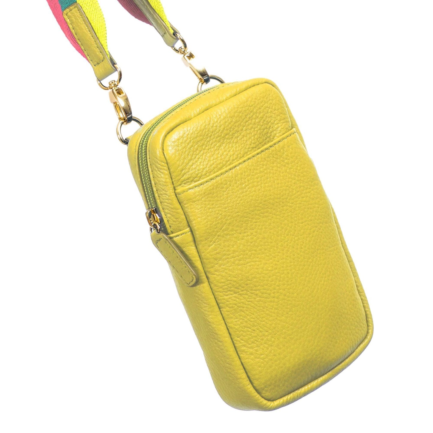 Sophia Full Grain Leather Phone Bag MiamiLeathers.com