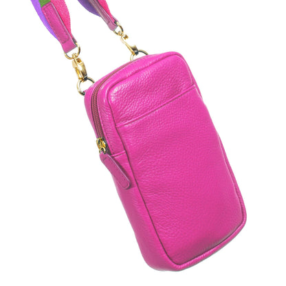 Sophia Full Grain Leather Phone Bag MiamiLeathers.com