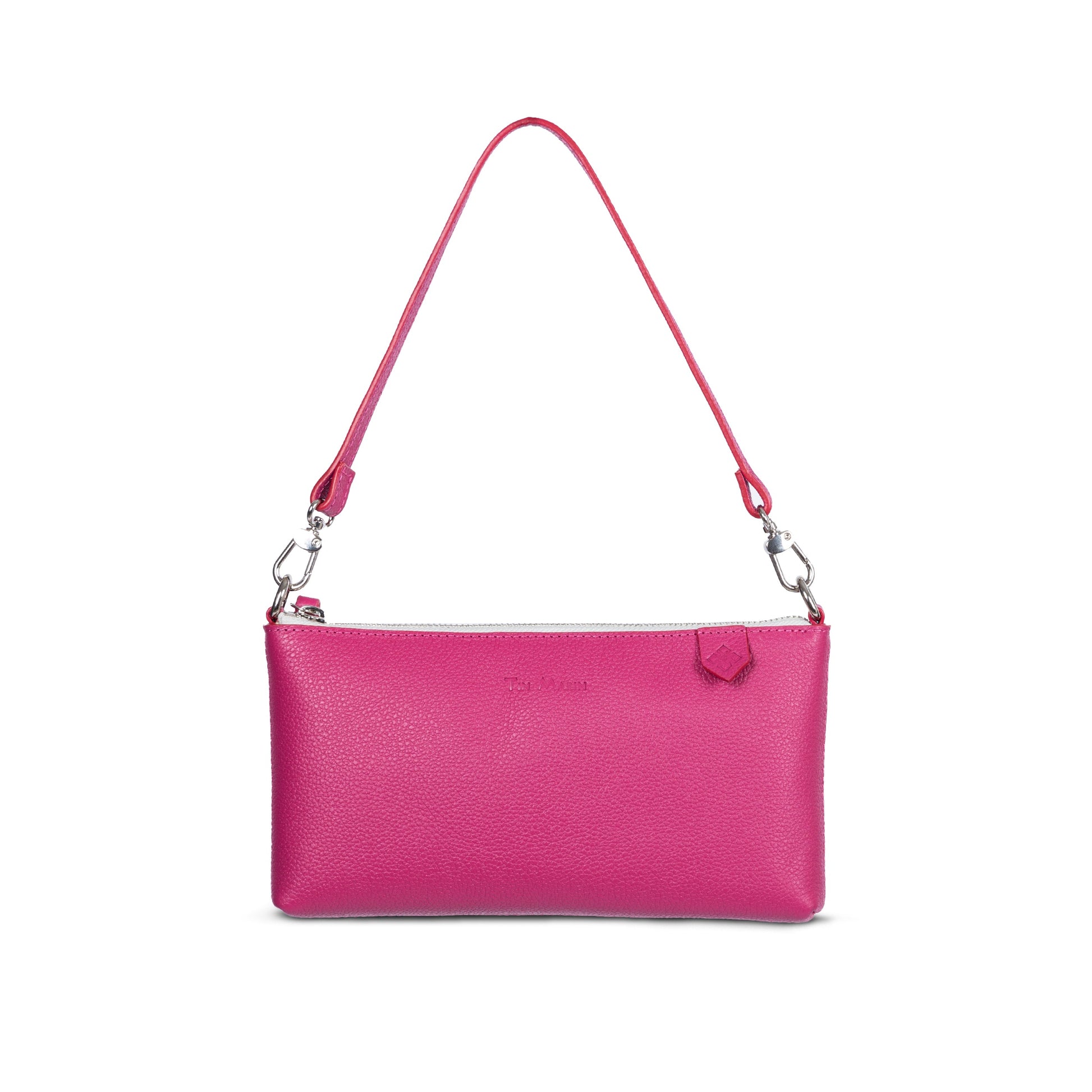 Elia Convertible Leather Bag – Clutch, Shoulder & Crossbody Tin Marin Brand