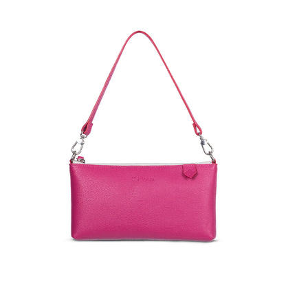 Elia Convertible Leather Bag – Clutch, Shoulder & Crossbody Tin Marin Brand
