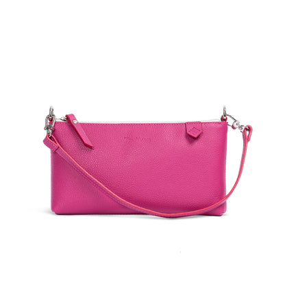 Elia Convertible Leather Bag – Clutch, Shoulder & Crossbody Tin Marin Brand