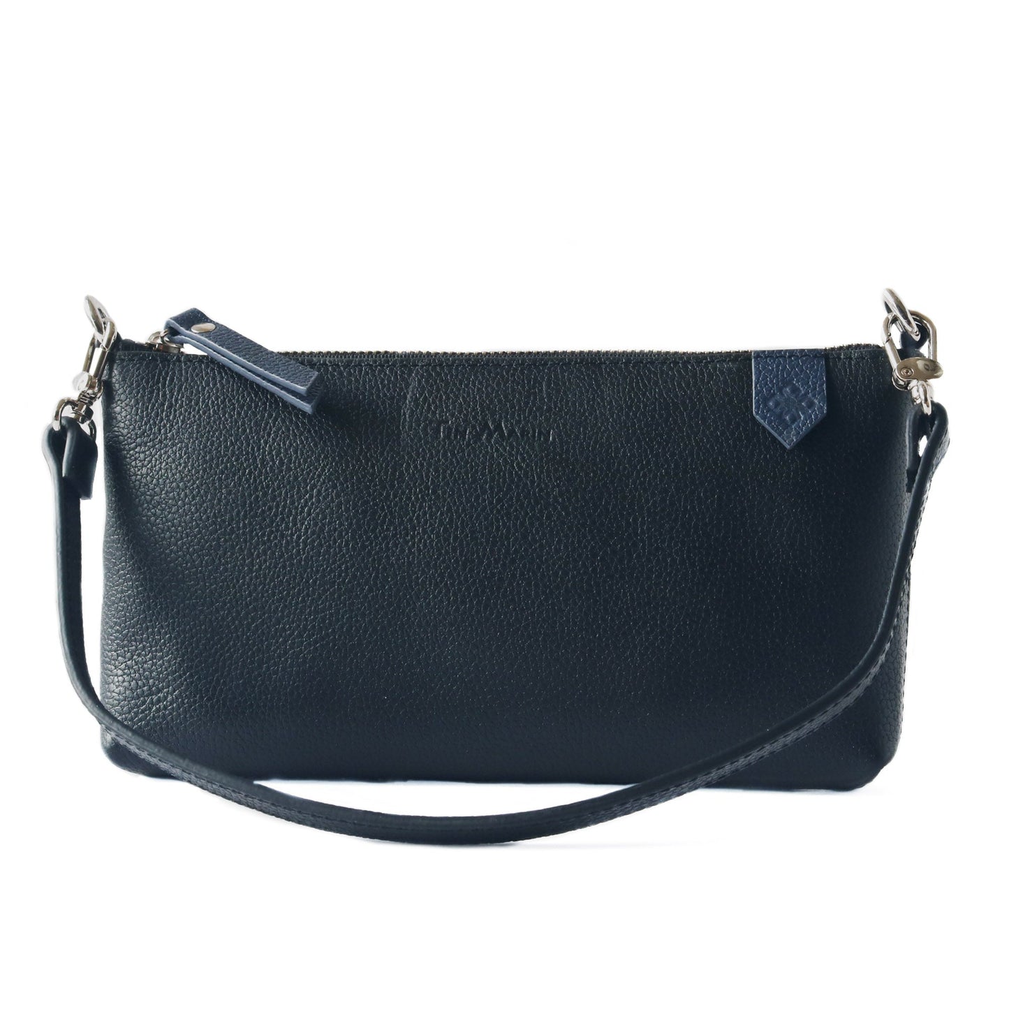 Elia Convertible Leather Bag – Clutch, Shoulder & Crossbody Tin Marin Brand