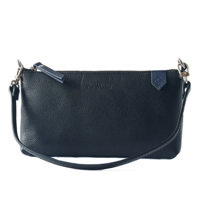 Elia Convertible Leather Bag – Clutch, Shoulder & Crossbody Tin Marin Brand