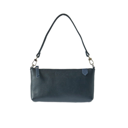 Elia Convertible Leather Bag – Clutch, Shoulder & Crossbody Tin Marin Brand