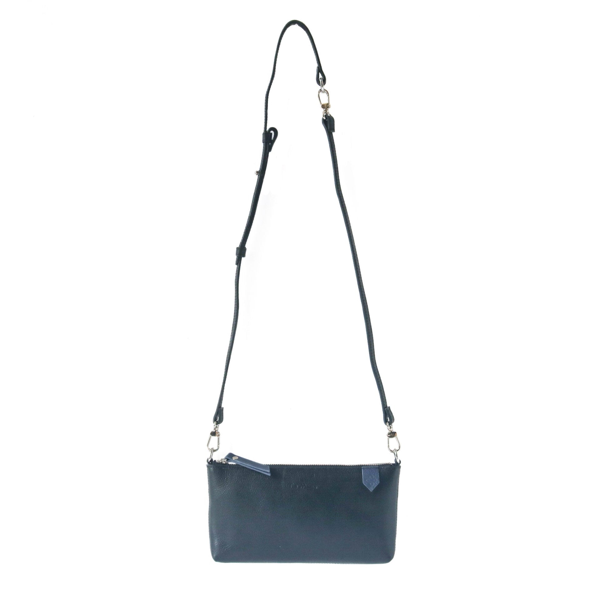 Elia Convertible Leather Bag – Clutch, Shoulder & Crossbody Tin Marin Brand