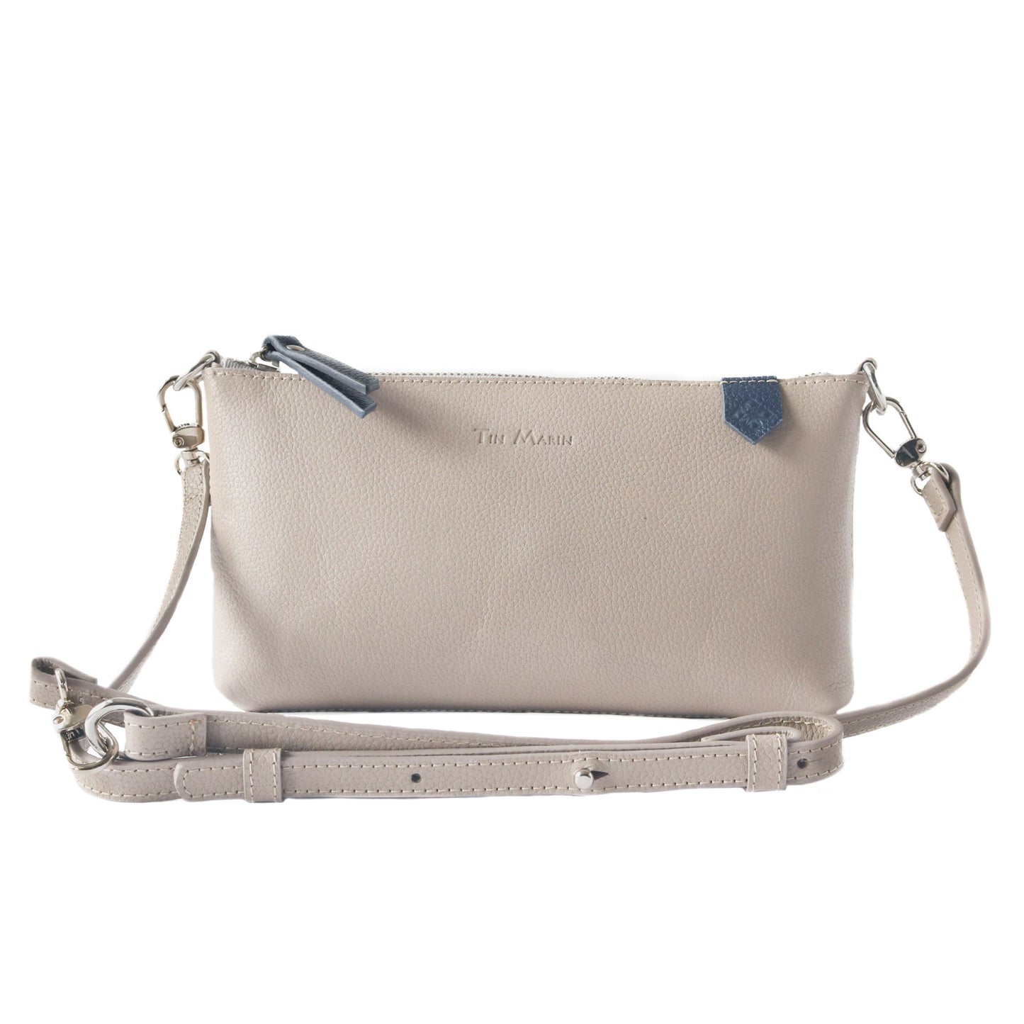 Elia Convertible Leather Bag – Clutch, Shoulder & Crossbody Tin Marin Brand