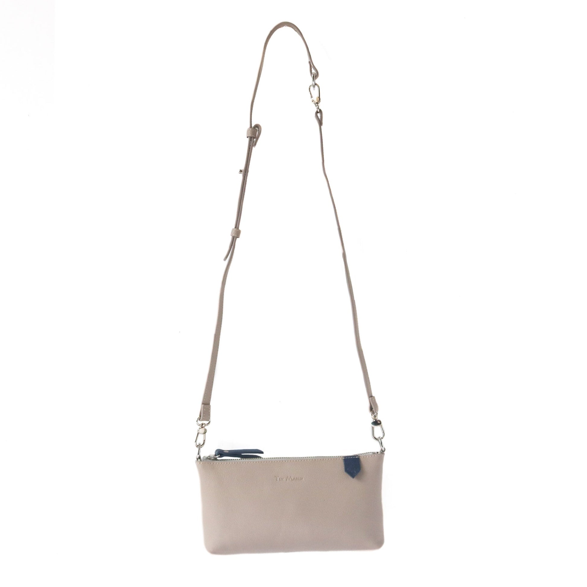 Elia Convertible Leather Bag – Clutch, Shoulder & Crossbody Tin Marin Brand