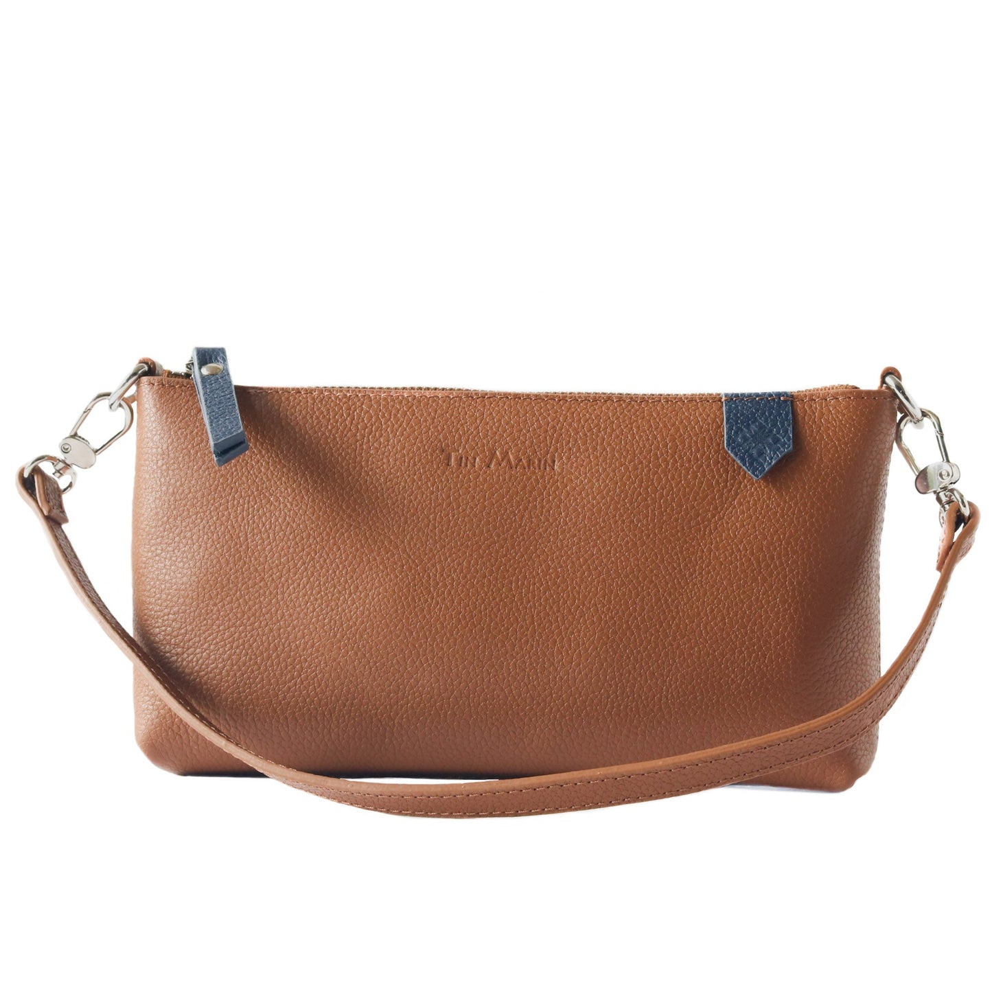 Elia Convertible Leather Bag – Clutch, Shoulder & Crossbody Tin Marin Brand
