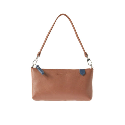 Elia Convertible Leather Bag – Clutch, Shoulder & Crossbody Tin Marin Brand