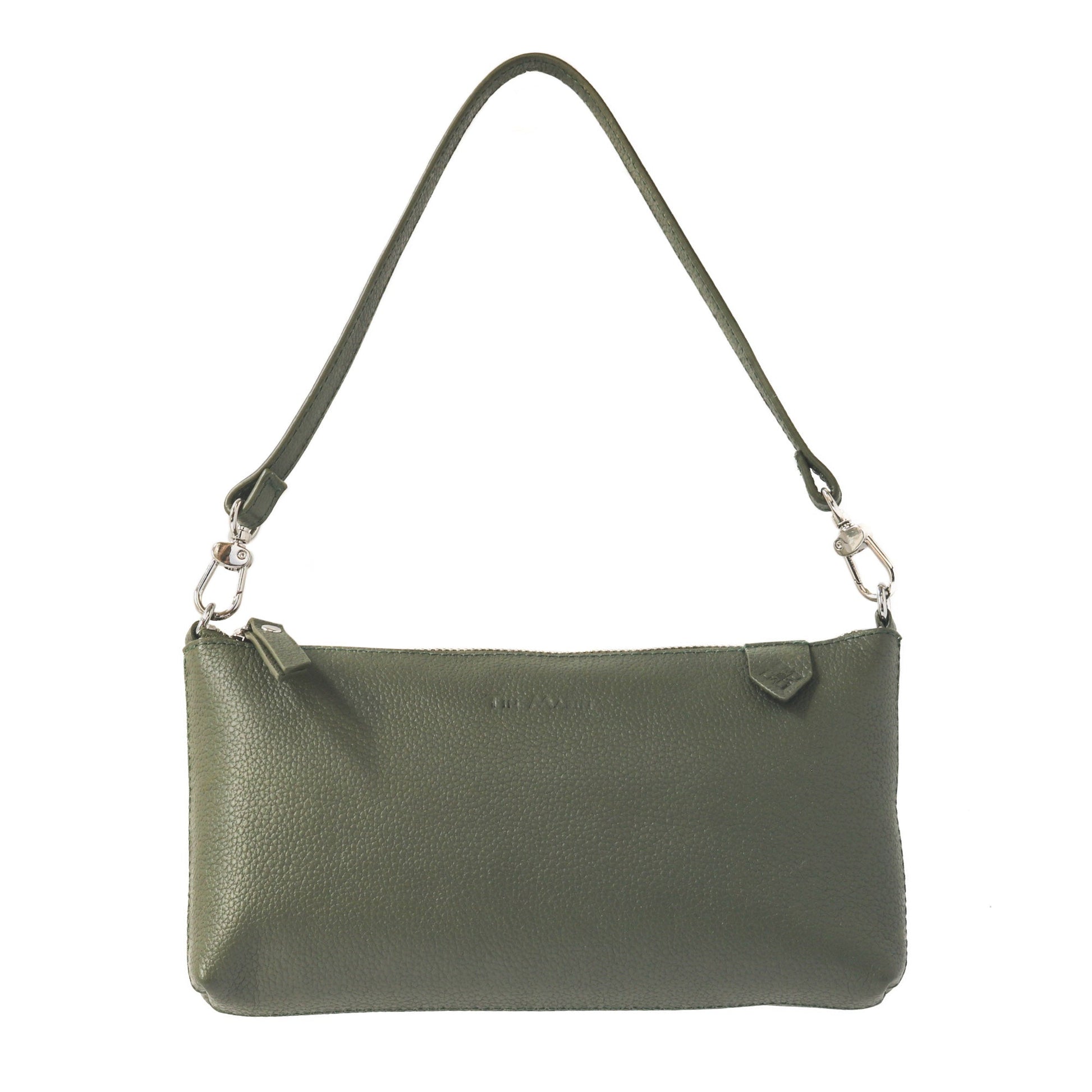 Elia Convertible Leather Bag – Clutch, Shoulder & Crossbody Tin Marin Brand