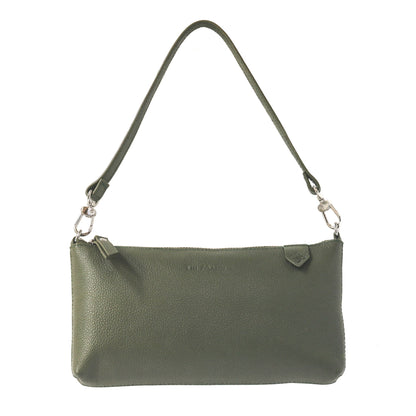 Elia Convertible Leather Bag – Clutch, Shoulder & Crossbody Tin Marin Brand