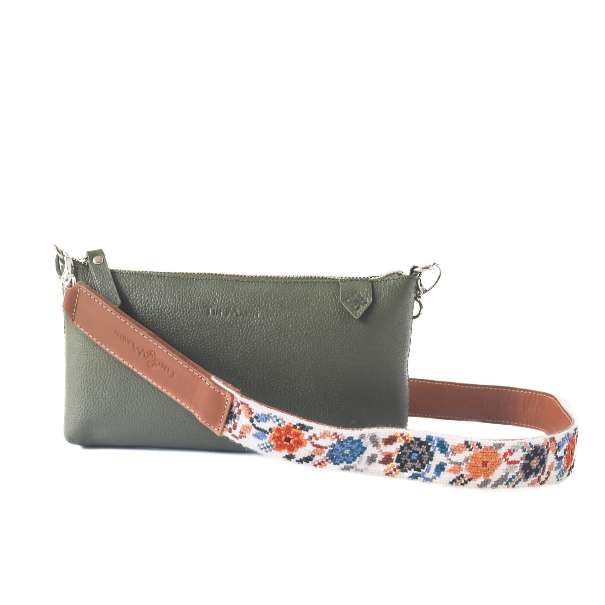 Elia Convertible Leather Bag – Clutch, Shoulder & Crossbody Tin Marin Brand