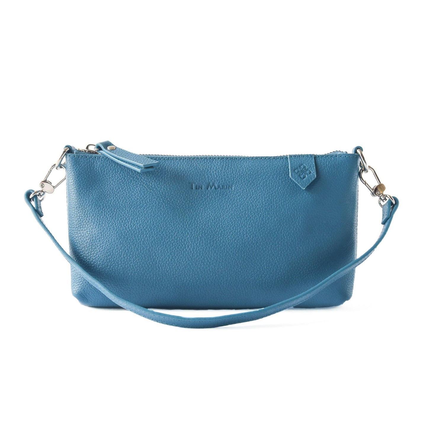 Elia Convertible Leather Bag – Clutch, Shoulder & Crossbody Tin Marin Brand