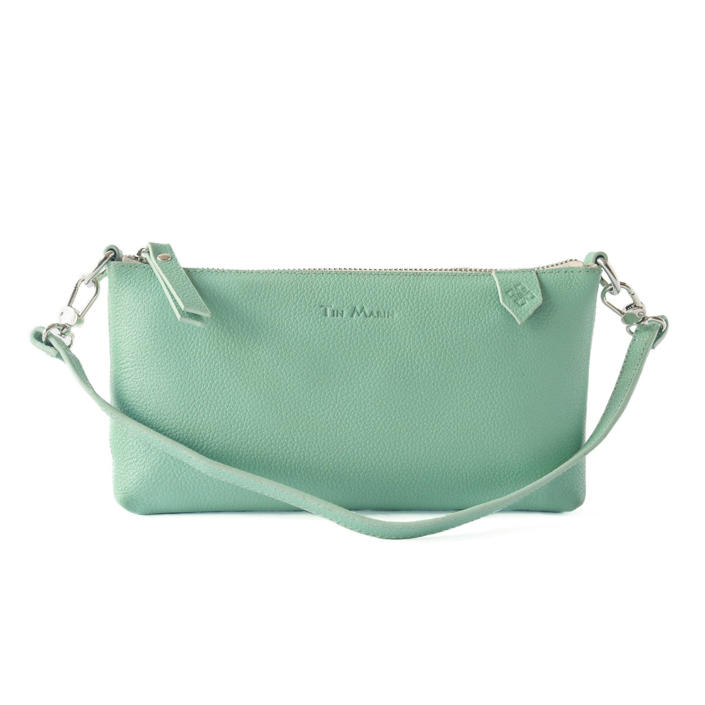 Elia Convertible Leather Bag – Clutch, Shoulder & Crossbody Tin Marin Brand