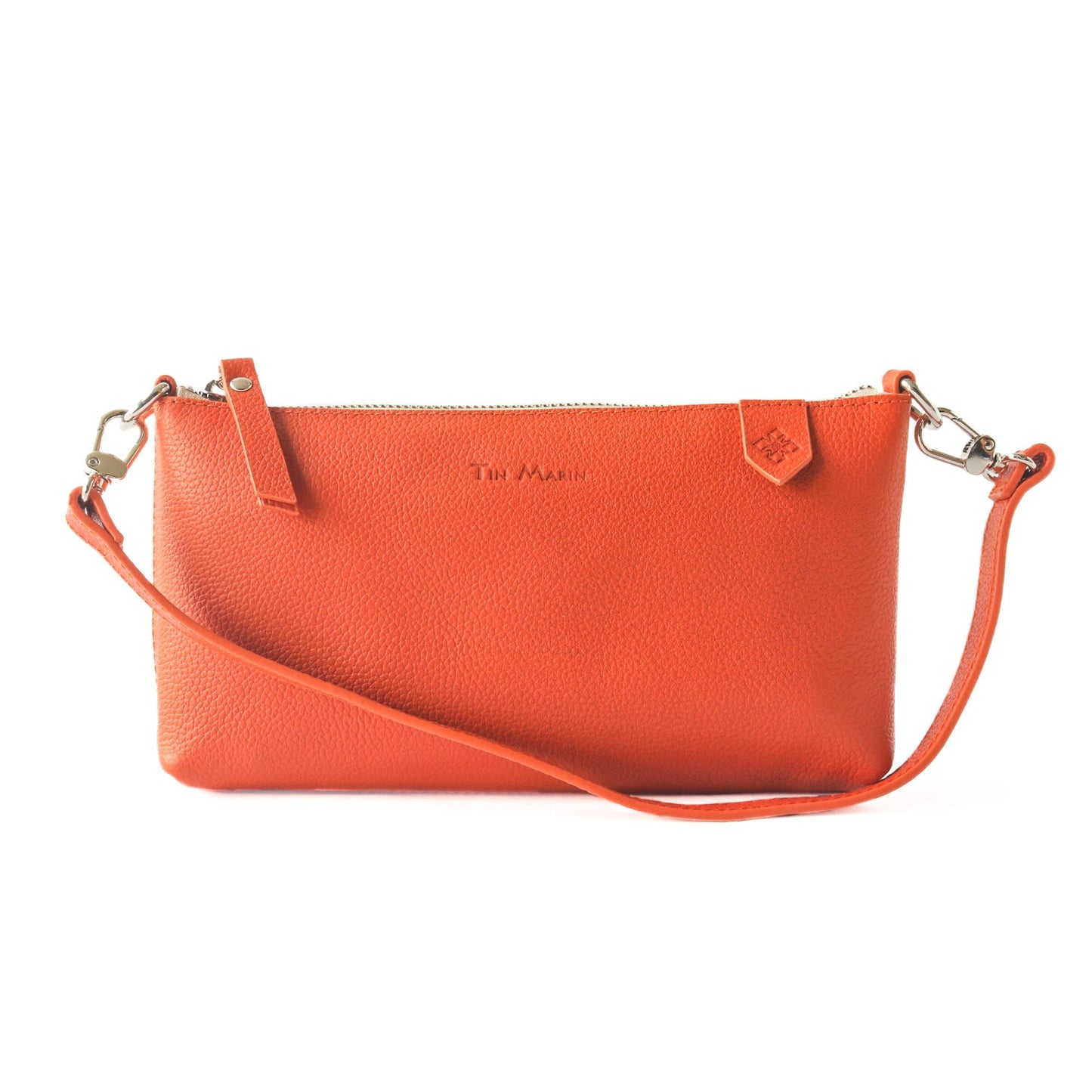 Elia Convertible Leather Bag – Clutch, Shoulder & Crossbody Tin Marin Brand