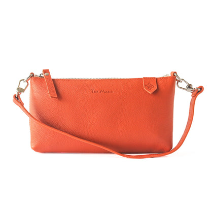 Elia Convertible Leather Bag – Clutch, Shoulder & Crossbody Tin Marin Brand