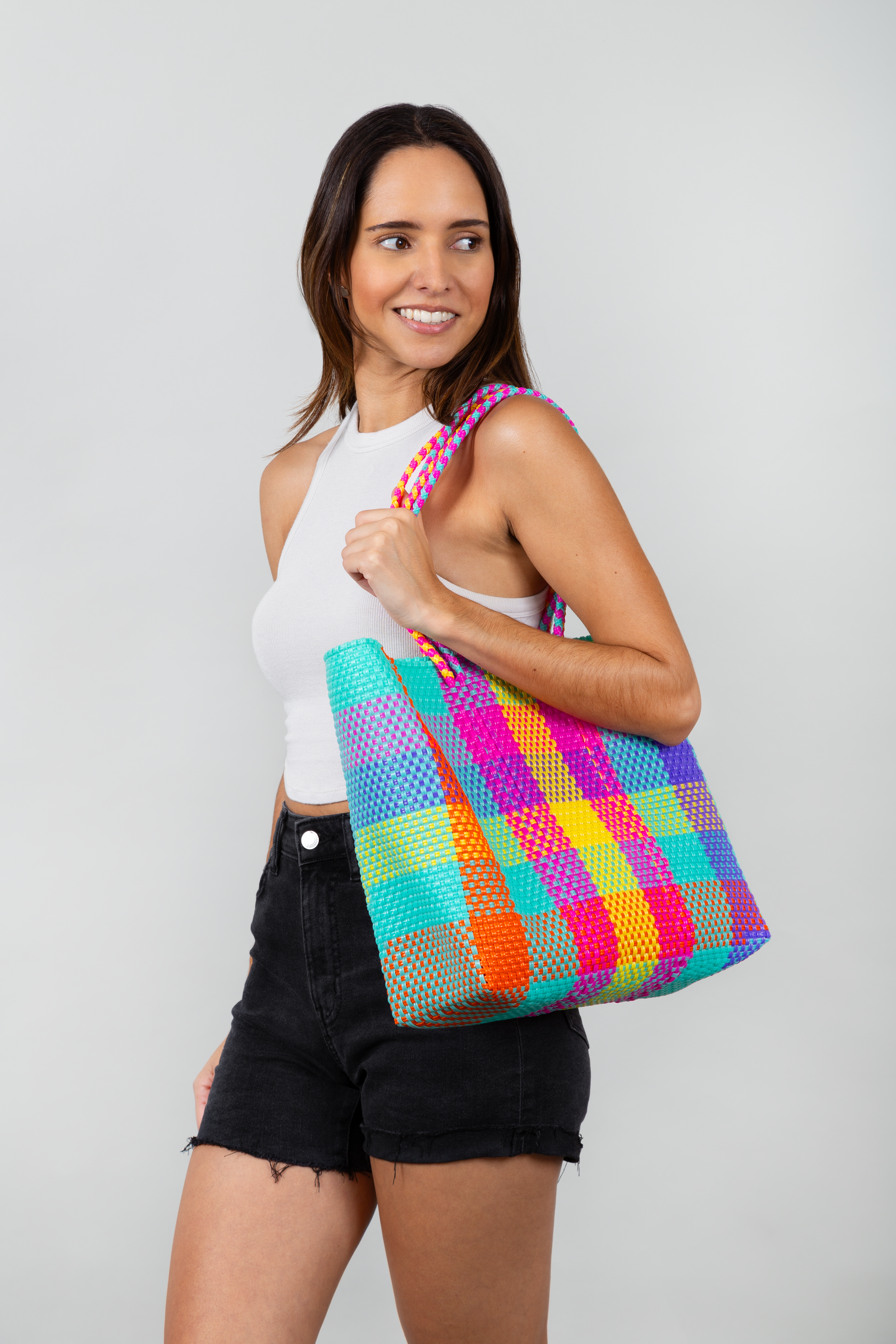 Fiesta Woven Tote Tin Marin Brand
