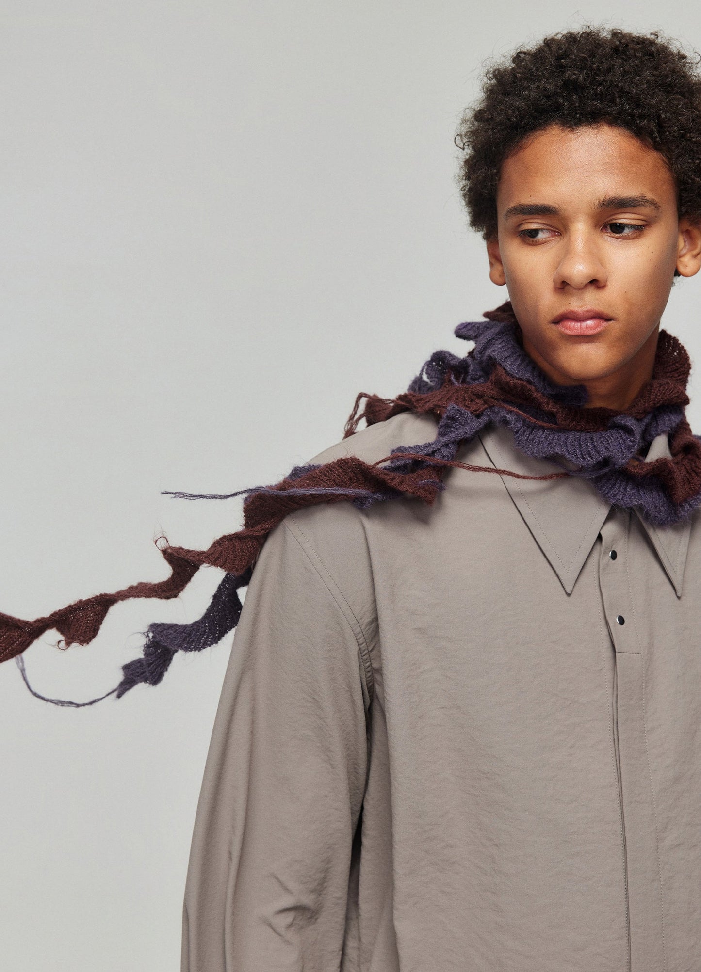 Ruffled Knit Scarves - Wolvess