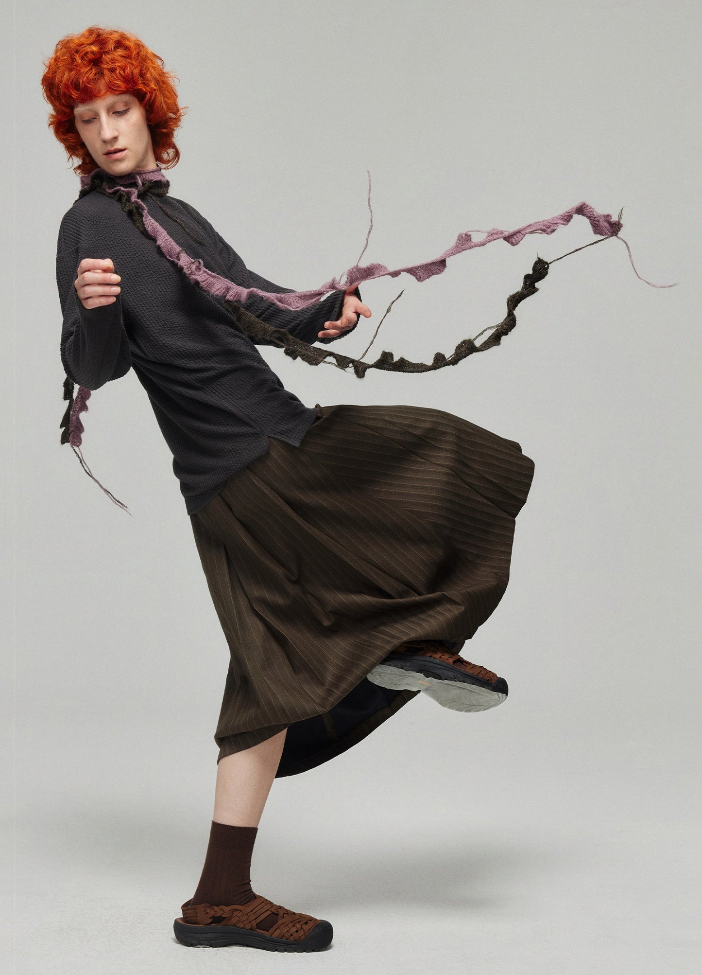 Ruffled Knit Scarves - Wolvess