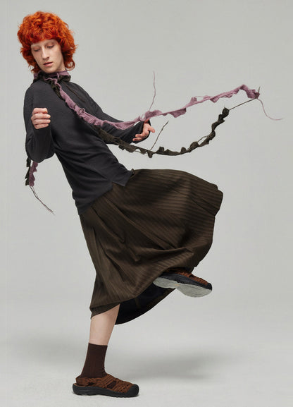 Ruffled Knit Scarves - Wolvess